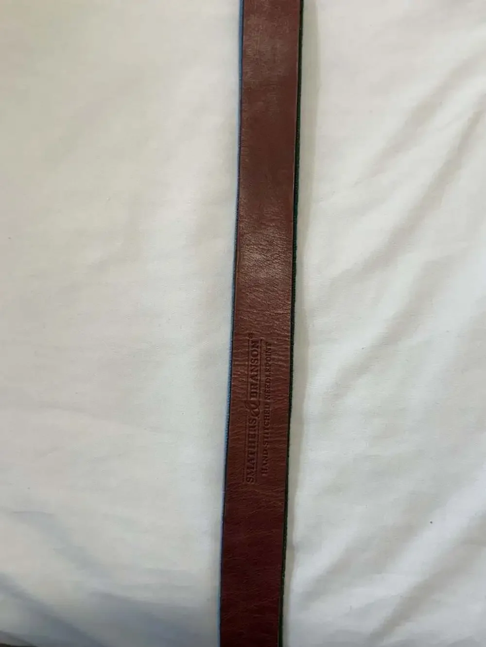 Smathers & Branson Tetons Needlepoint Belt Size 32
